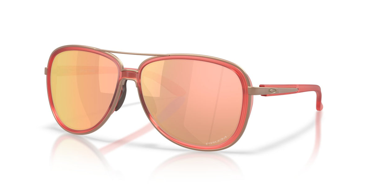 Oakley Split Time Sunglasses - Matte Translucent Peach/Prizm Rose Gold