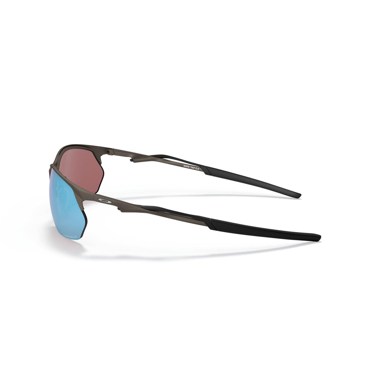 Oakley Wire Tap 2.0 Sunglasses - Satin Lead/Prizm Deep Water Polarized