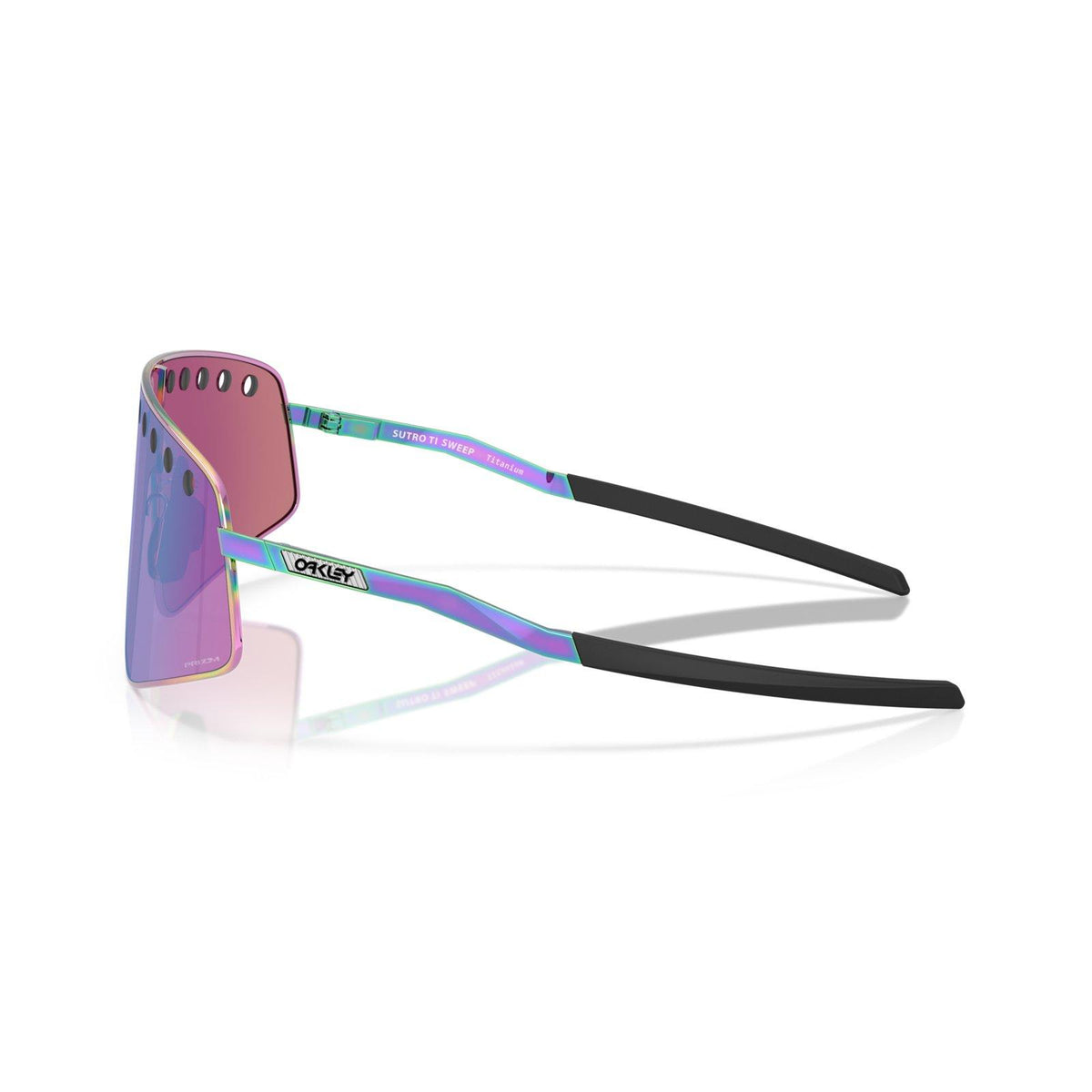 Oakley Sutro TI Sweep Sunglasses - Polished Oil Slick/Prizm Road Jade