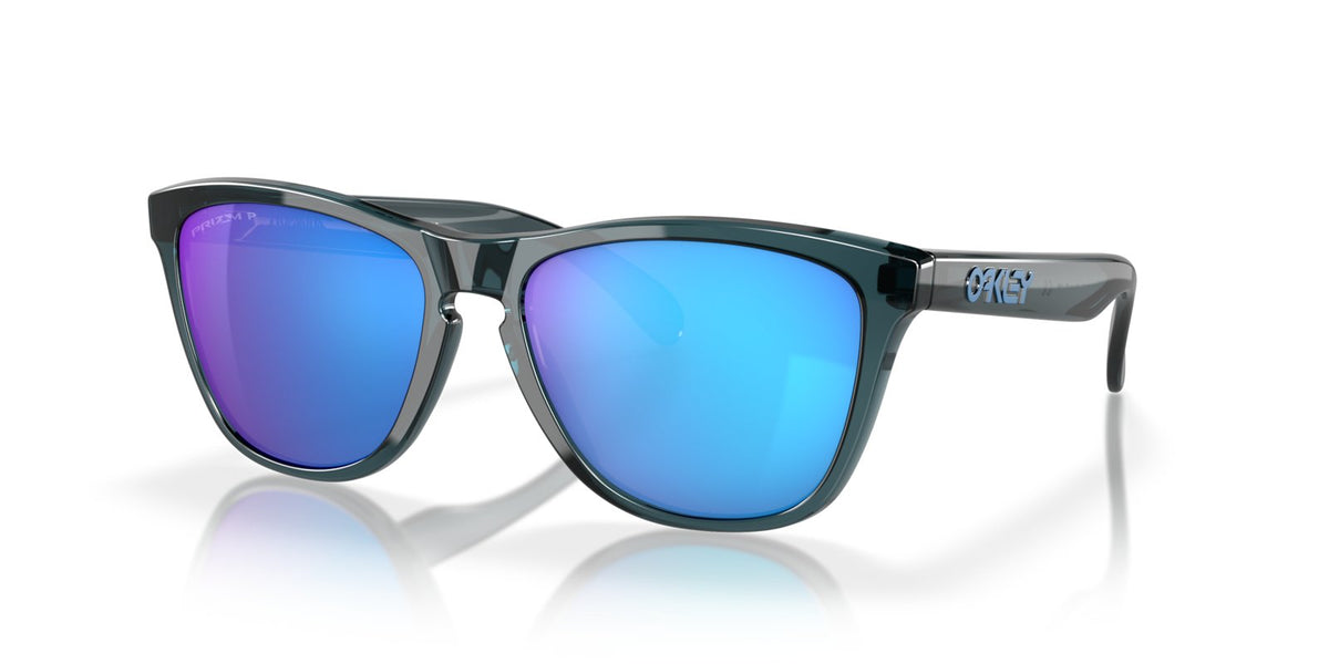 Oakley Frogskins Sunglasses - Crystal Black/Prizm Sapphire Polarized