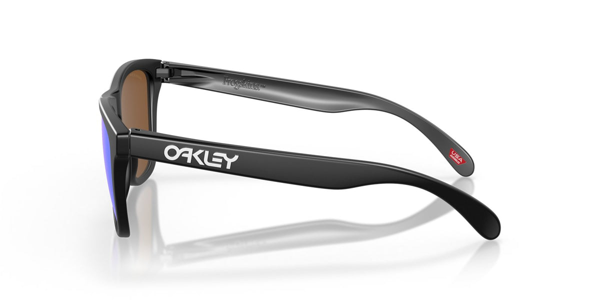 Oakley Frogskins Sunglasses - Matte Black/Prizm Violet