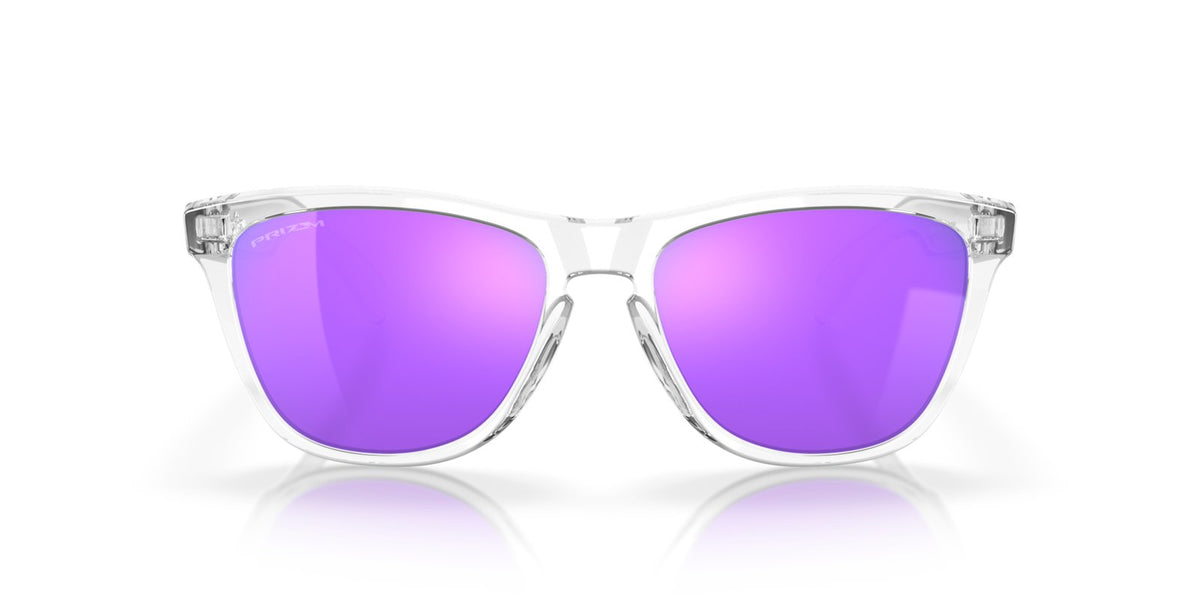 Oakley Frogskins Sunglasses - Polished Clear/Prizm Violet