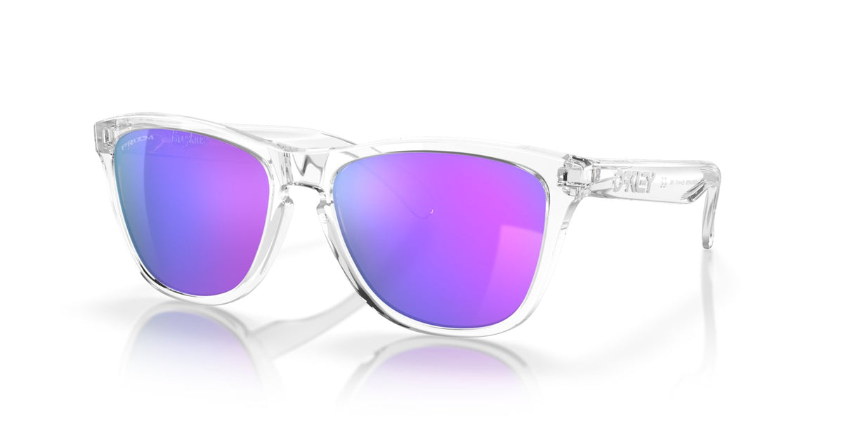 Oakley Frogskins Sunglasses - Polished Clear/Prizm Violet