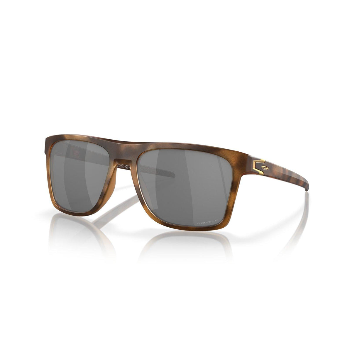 Oakley Leffingwell Sunglasses - Matte Brown Tortoise/Prizm Black Polarized