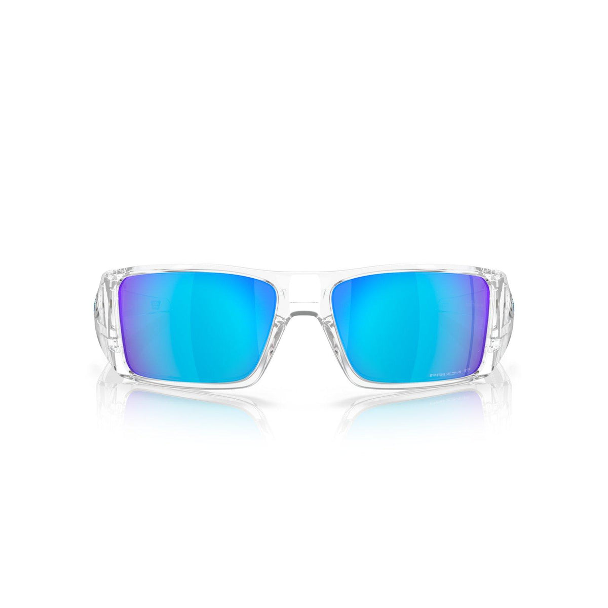 Oakley Heliostat Sunglasses - Clear/Prizm Sapphire Polarized