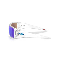 Oakley Heliostat Sunglasses - Clear/Prizm Sapphire Polarized