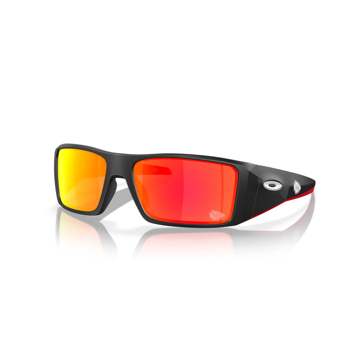 Oakley Heliostat Sunglasses - Matte Black/Prizm Ruby
