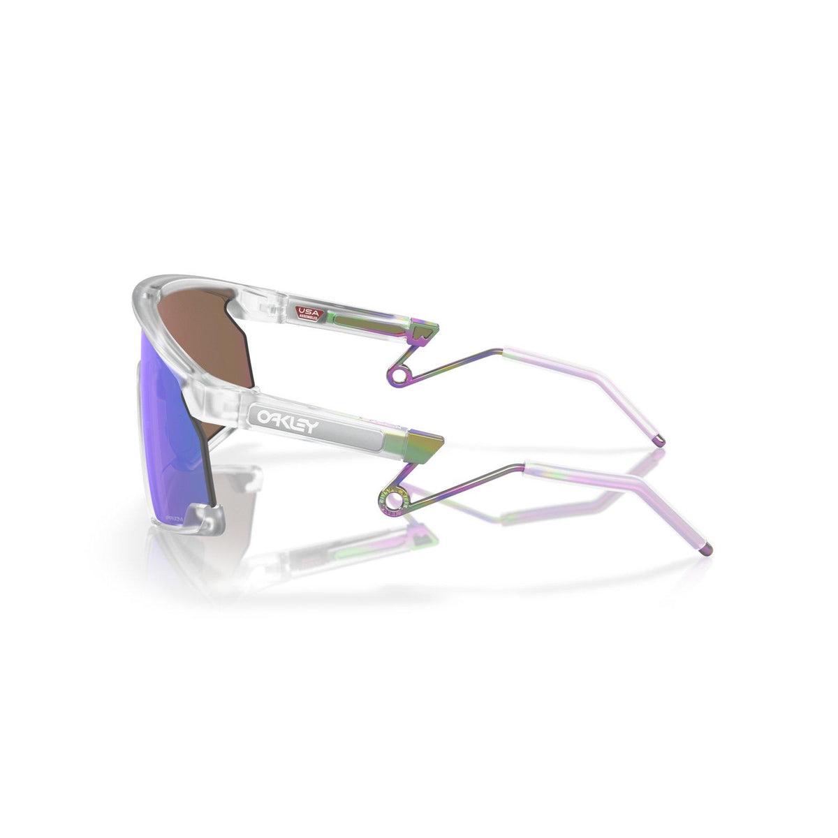Oakley BXTR Metal Sunglasses - Matte Clear/Prizm Violet