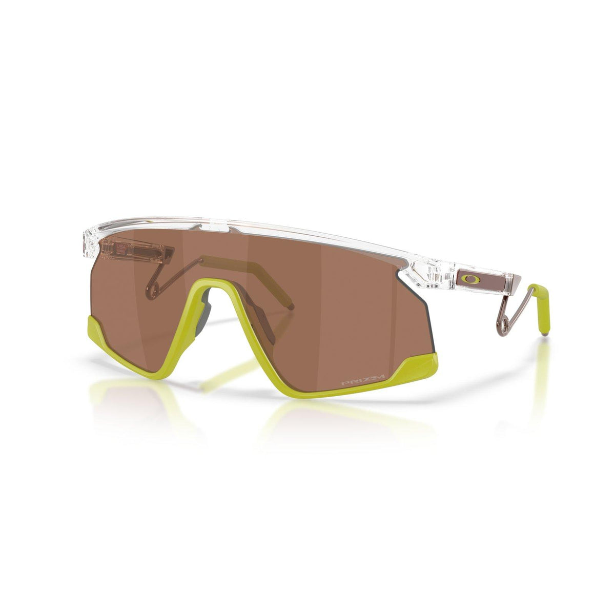 Oakley BXTR Metal Sunglasses - Polished Clear/Prizm Tungsten