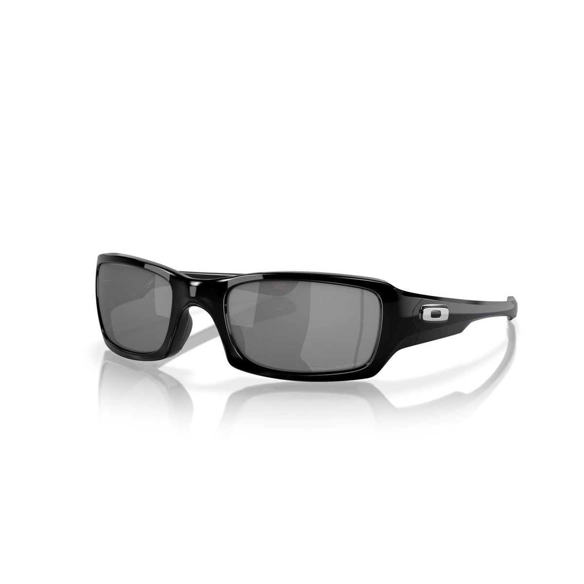 Oakley Fives Squared Sunglasses - Polished Black/Black Iridium Polarized