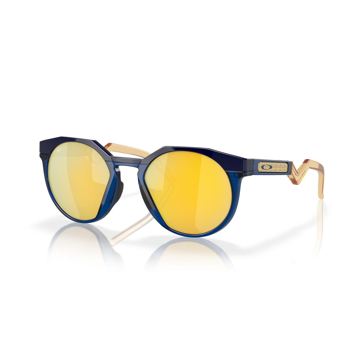 Oakley HSTN Sunglasses - Navy/Transparent Blue/Prizm 24K Polarized