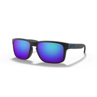 Oakley Holbrook (Low Bridge Fit) Sunglasses - Matte Black/Prizm Sapphire Polarized