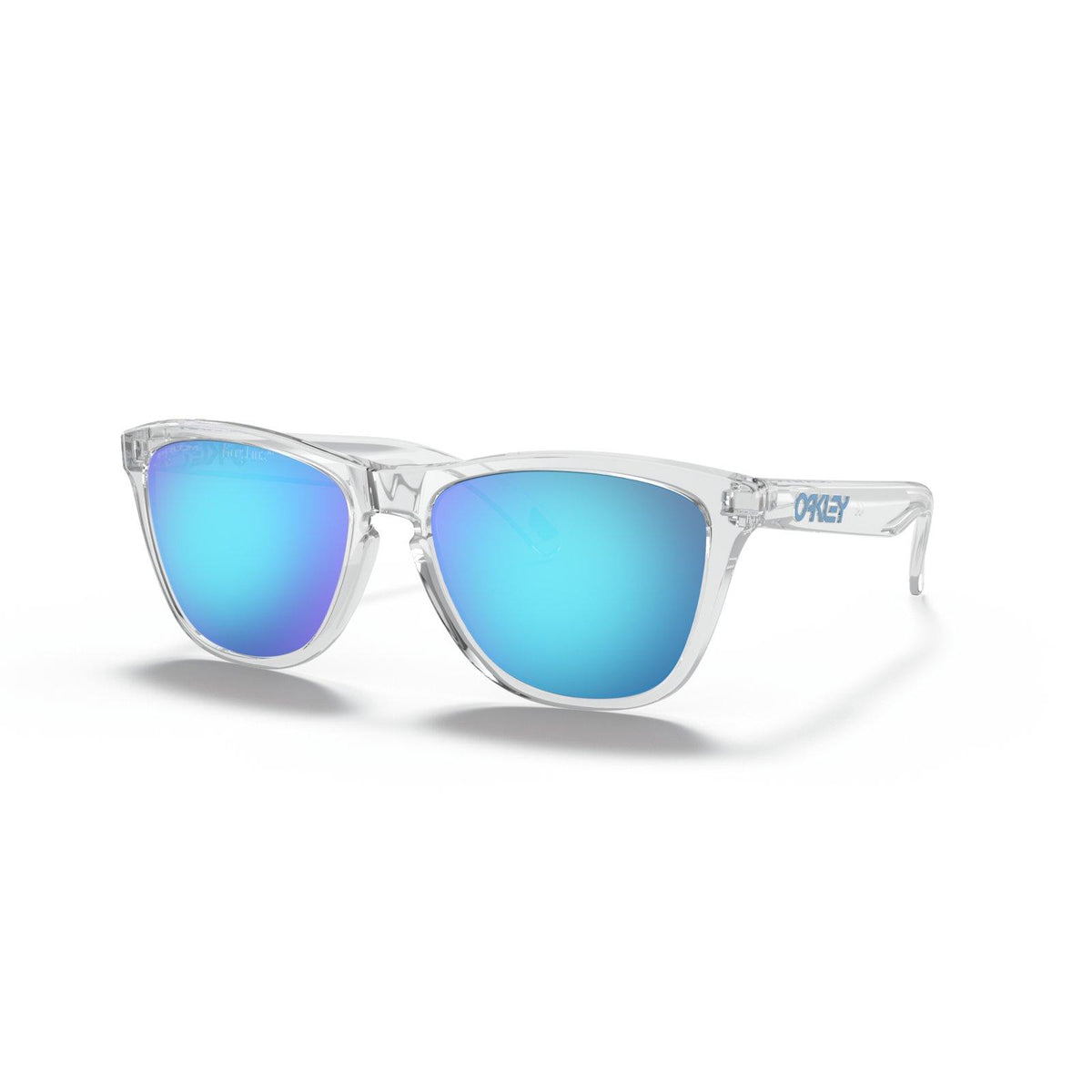 Oakley Frogskins (Low Bridge Fit) Sunglasses - Crystal Clear/Prizm Sapphire