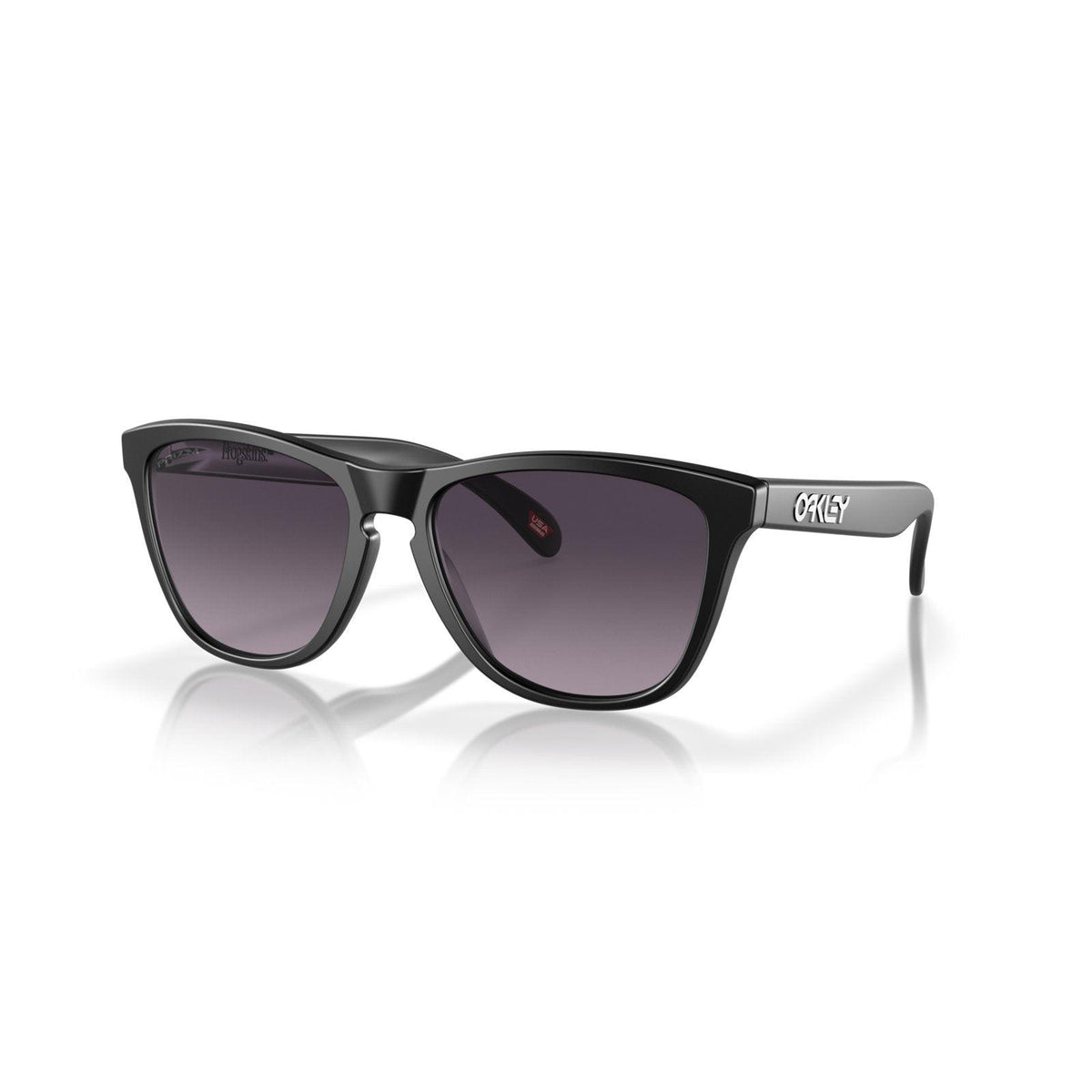 Oakley Frogskins (Low Bridge Fit) Sunglasses - Matte Black/Prizm Grey Gradient
