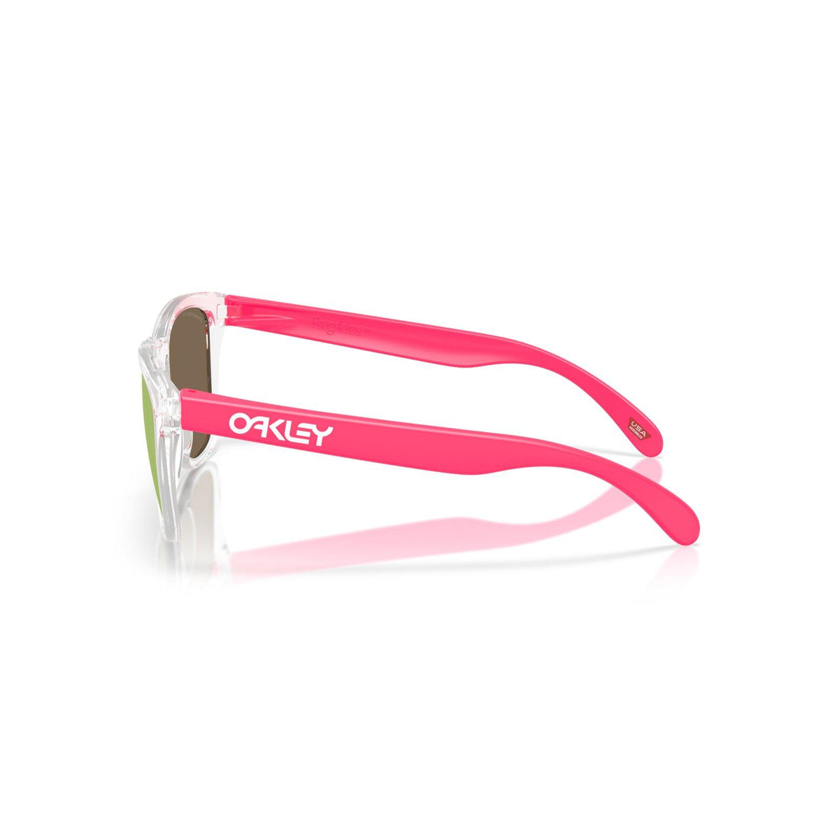 Oakley Frogskins (Low Bridge Fit) Sunglasses - Clear/Prizm Rose Gold Polarized