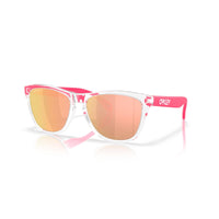 Oakley Frogskins (Low Bridge Fit) Sunglasses - Clear/Prizm Rose Gold Polarized