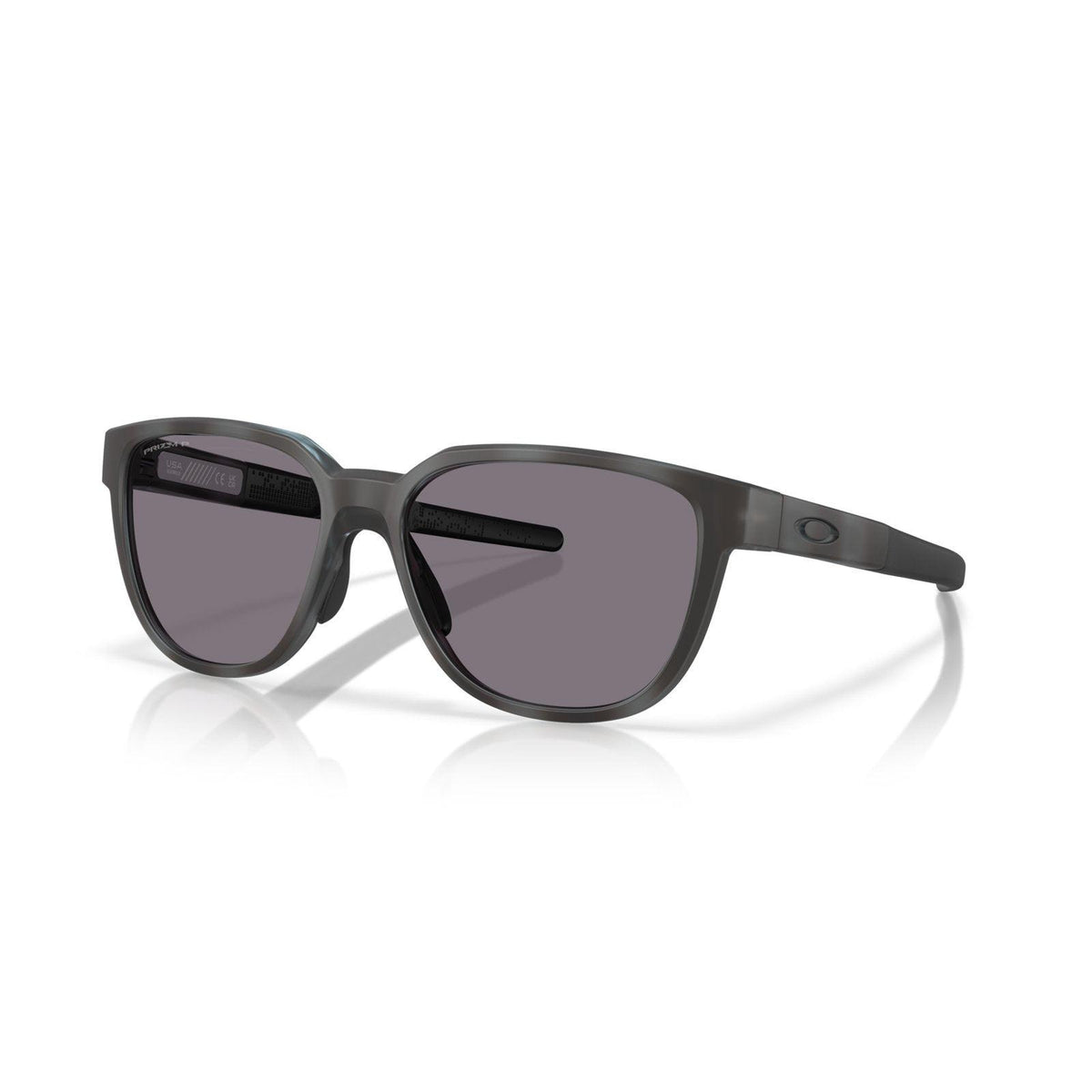 Oakley Actuator (Low Bridge Fit) Sunglasses - Matte Transparent Stonewash Tortoise/Prizm Grey Polarized