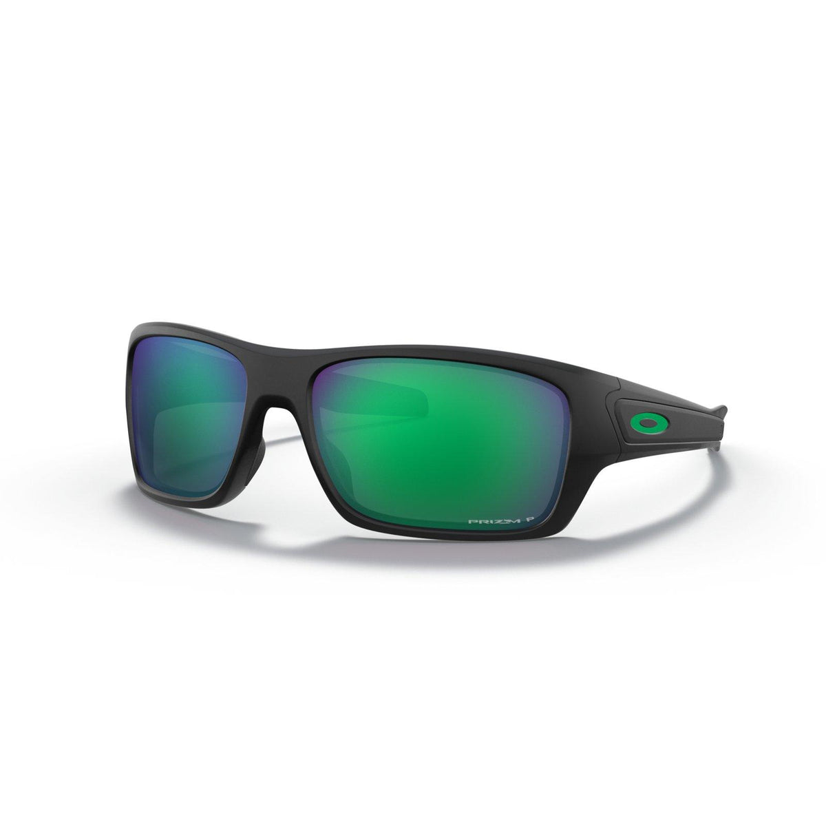 Oakley Turbine Sunglasses - Matte Black/Prizm Jade Polarized