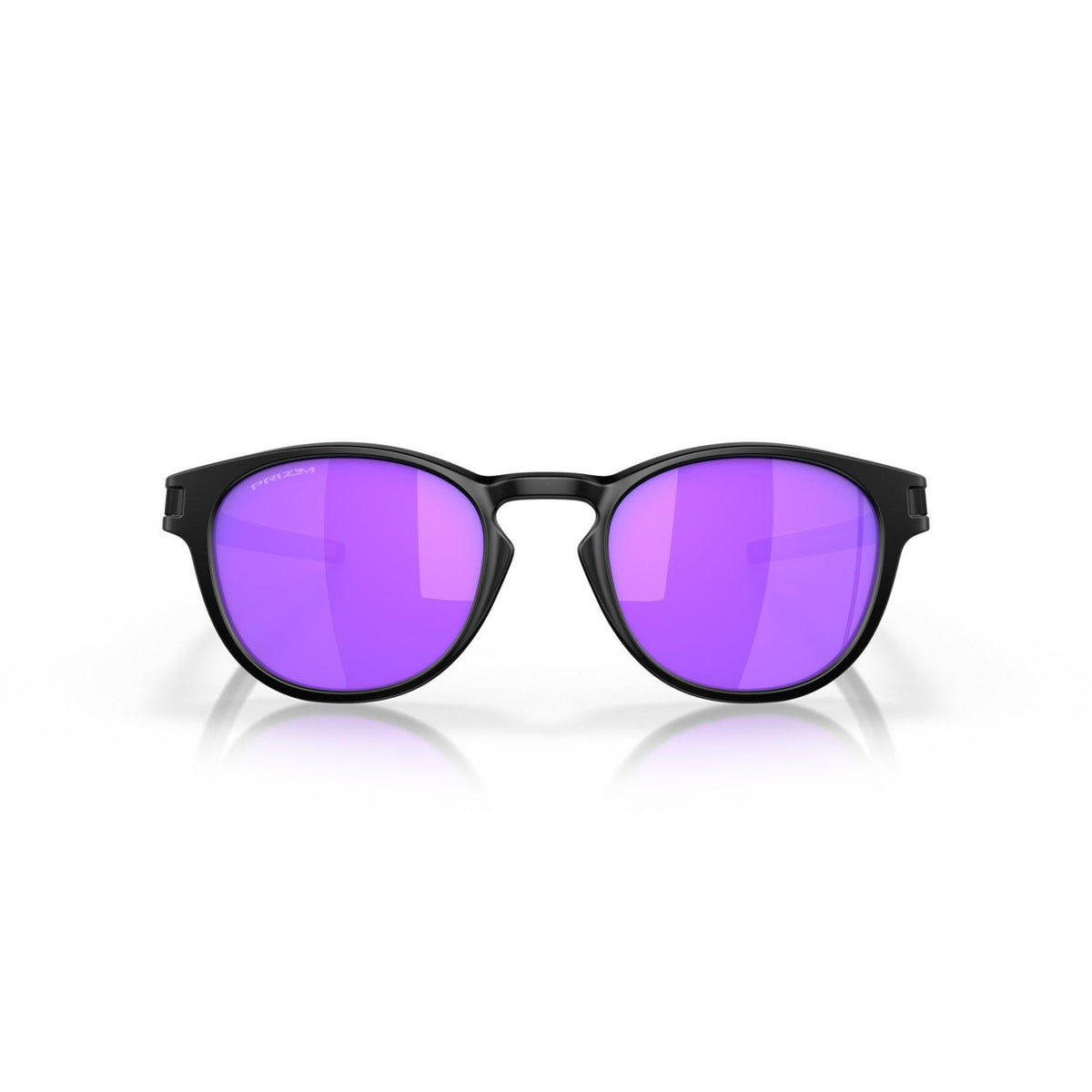 Oakley Latch Sunglasses - Matte Black/Prizm Violet