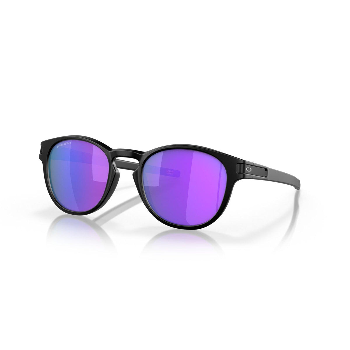 Oakley Latch Sunglasses - Matte Black/Prizm Violet