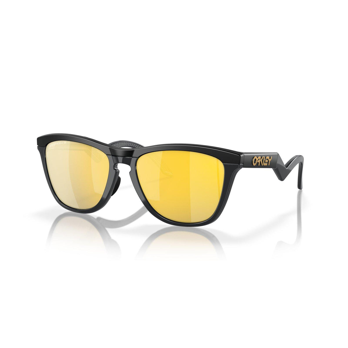 Oakley Frogskins Hybrid Sunglasses - Matte Black/Prizm 24K Polarized
