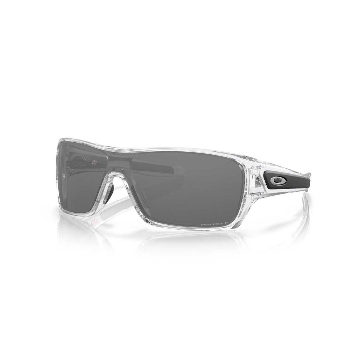 Oakley Turbine Rotor Sunglasses - Polished Clear/Prizm Black Polarized