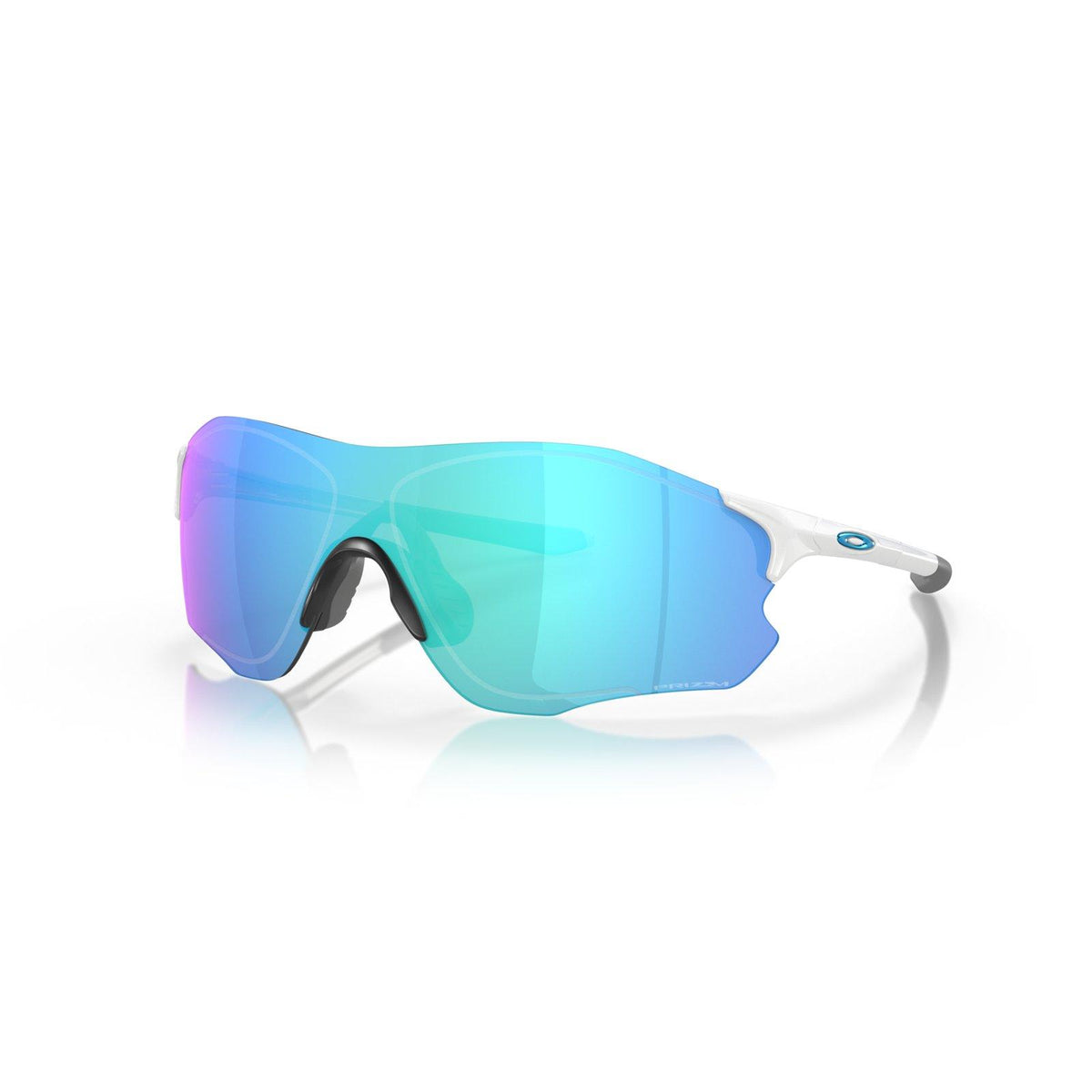Oakley EVZero Path (Low Bridge Fit) Sunglasses - Polished White/Prizm Sapphire