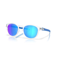 Oakley Latch (Low Bridge Fit) Sunglasses - Matte Clear/Prizm Sapphire