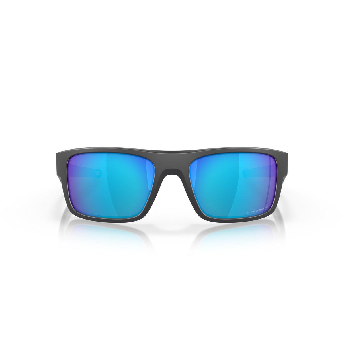 Oakley Drop Point Sunglasses - Matte Dark Grey/Prizm Sapphire Polarized