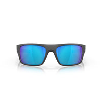 Oakley Drop Point Sunglasses - Matte Dark Grey/Prizm Sapphire Polarized