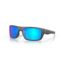 Oakley Drop Point Sunglasses - Matte Dark Grey/Prizm Sapphire Polarized