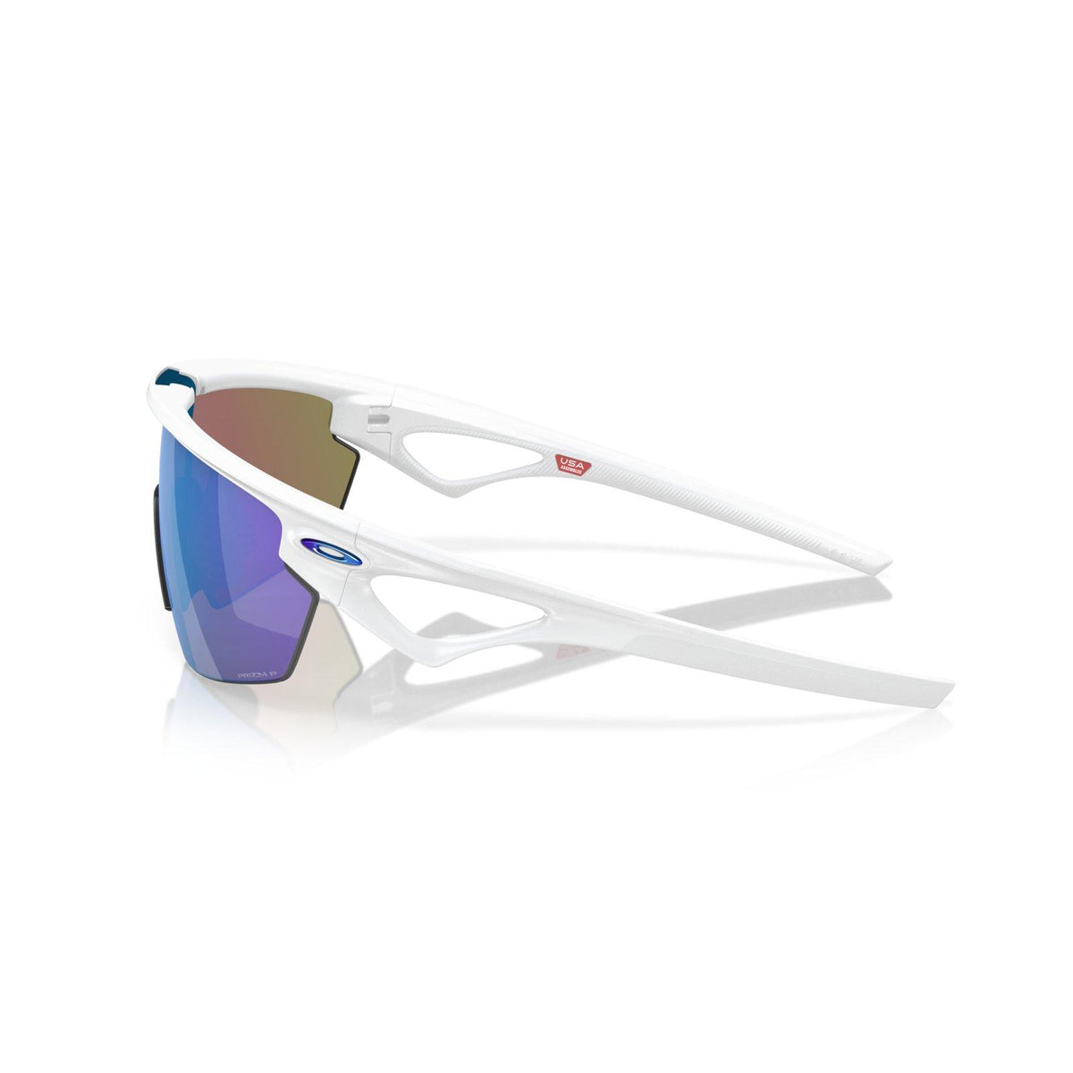 Oakley Sphaera Sunglasses - Matte White/Prizm Sapphire Polarized