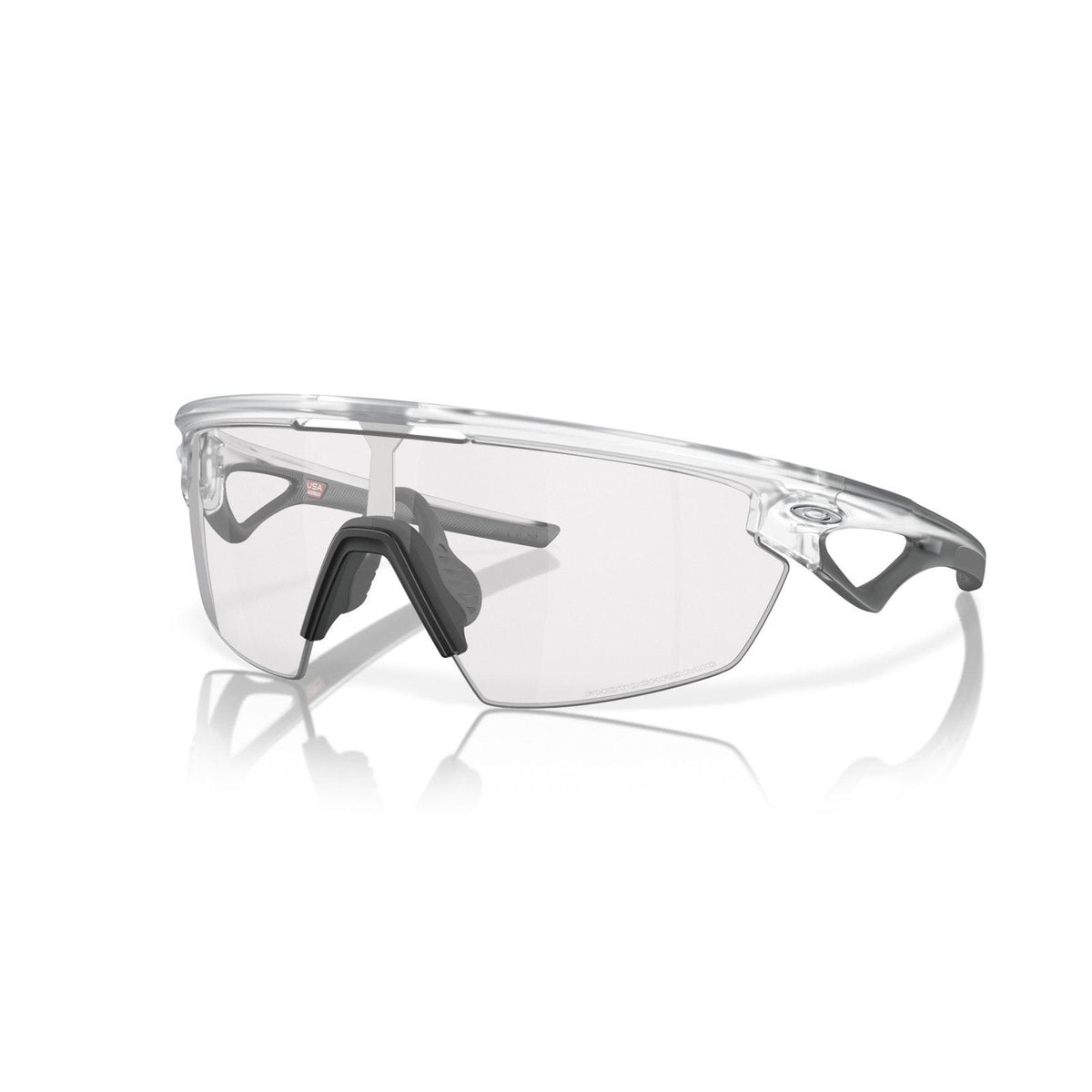 Oakley Sphaera Sunglasses - Matte Clear/Clear to Black Iridium Photochromic