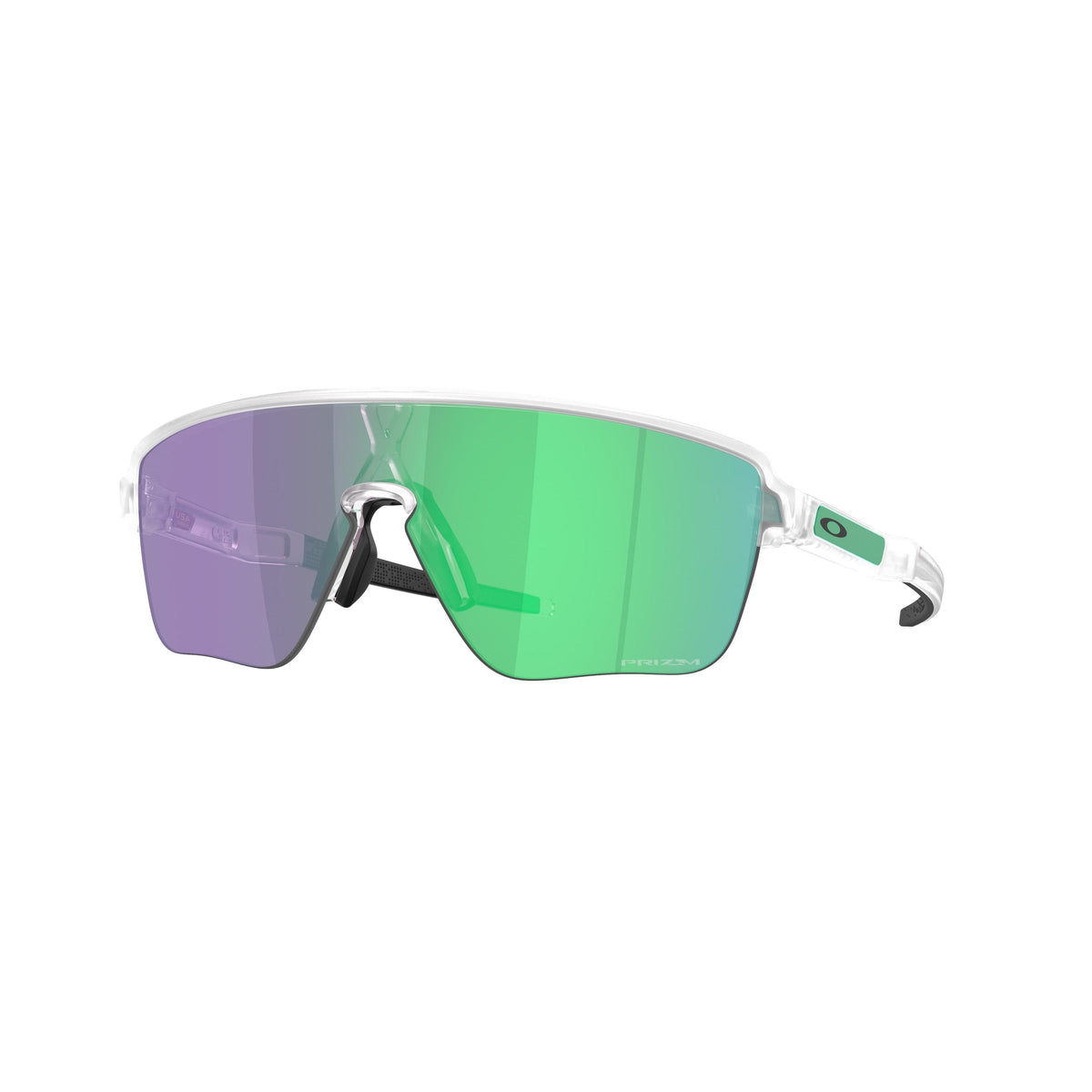 Oakley Corridor SQ Sunglasses - Matte Clear/Prizm Jade