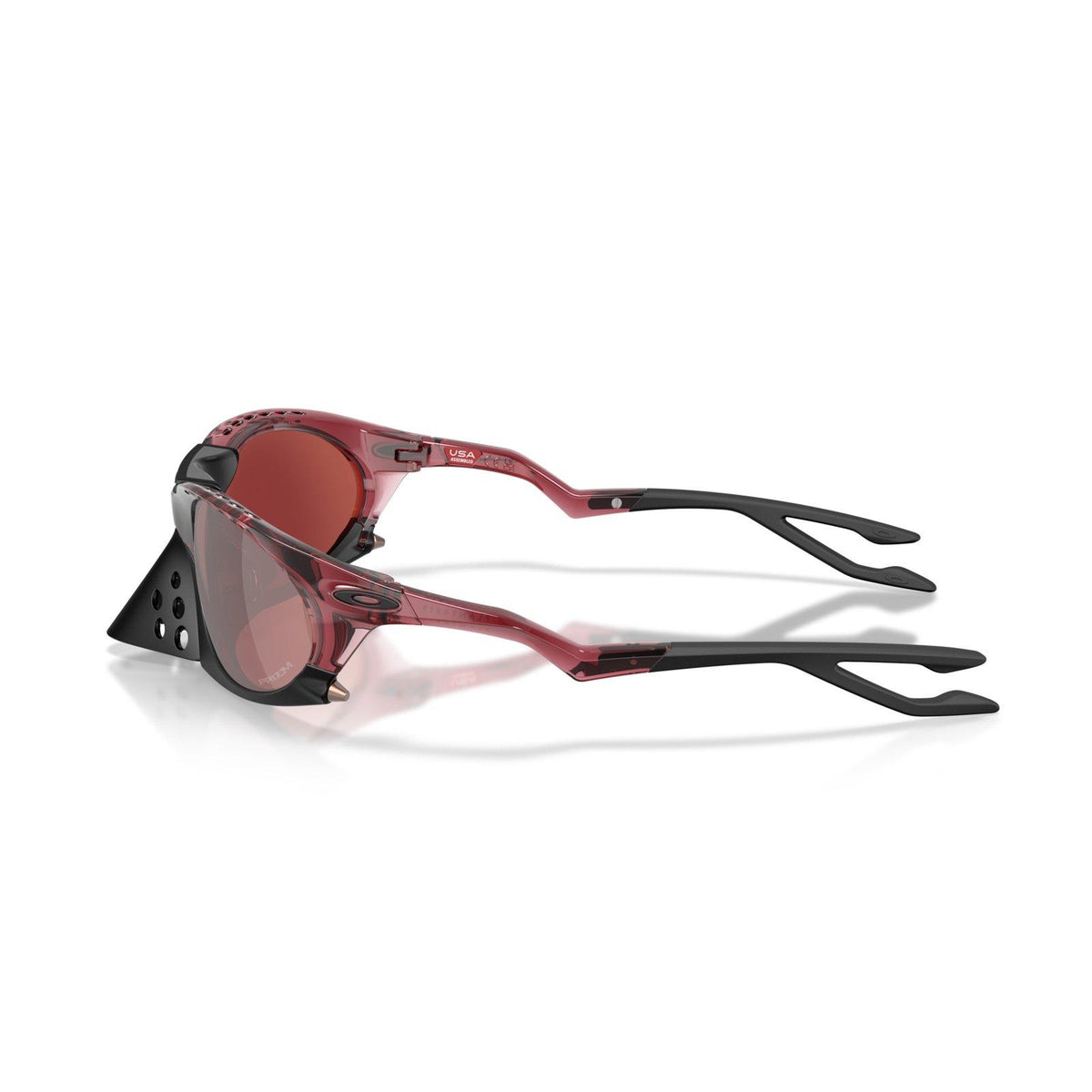 Oakley Plantaris Sunglasses - Transparent Iron Red/Prizm Snow Black Iridium