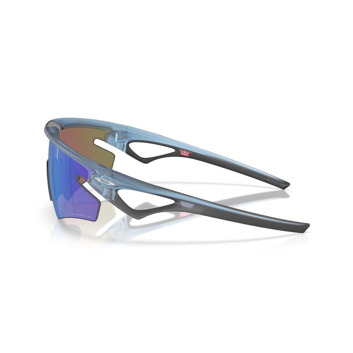 Oakley Sphaera Slash Sunglasses - Matte Transparent Stonewash/Prizm Sapphire Polarized