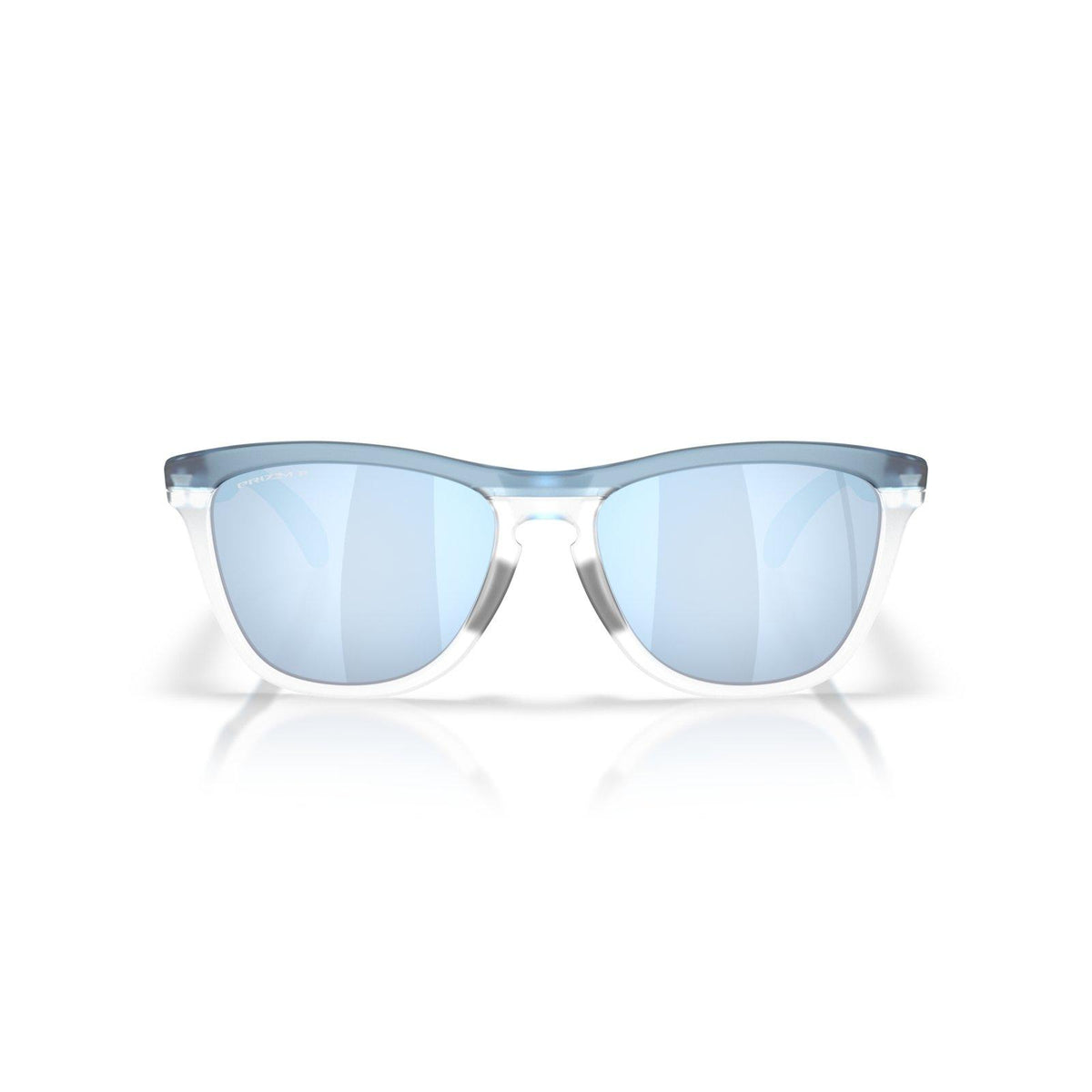 Oakley Frogskins Range XL (Low Bridge Fit) Sunglasses - Matte Transparent Stonewash/Prizm Deep Water Polarized