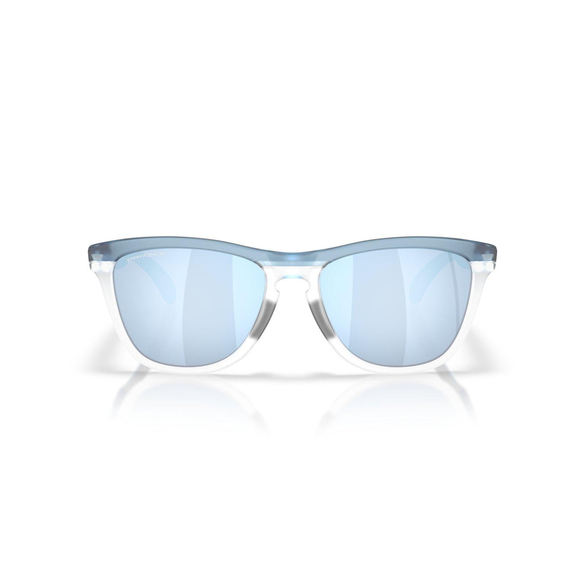 Oakley Frogskins Range XL Sunglasses - Transparent Stonewash/Clear/Prizm Deep Water Polarized
