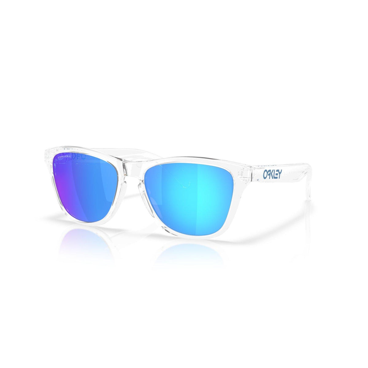 Oakley Frogskins S Sunglasses - Polished Clear/Prizm Sapphire