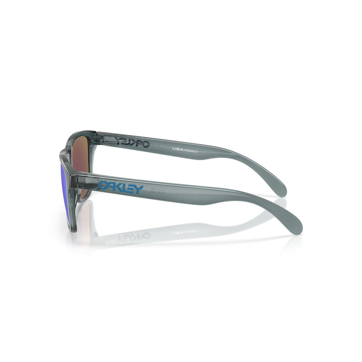 Oakley Frogskins S Sunglasses - Crystal Black/Prizm Sapphire Polarized