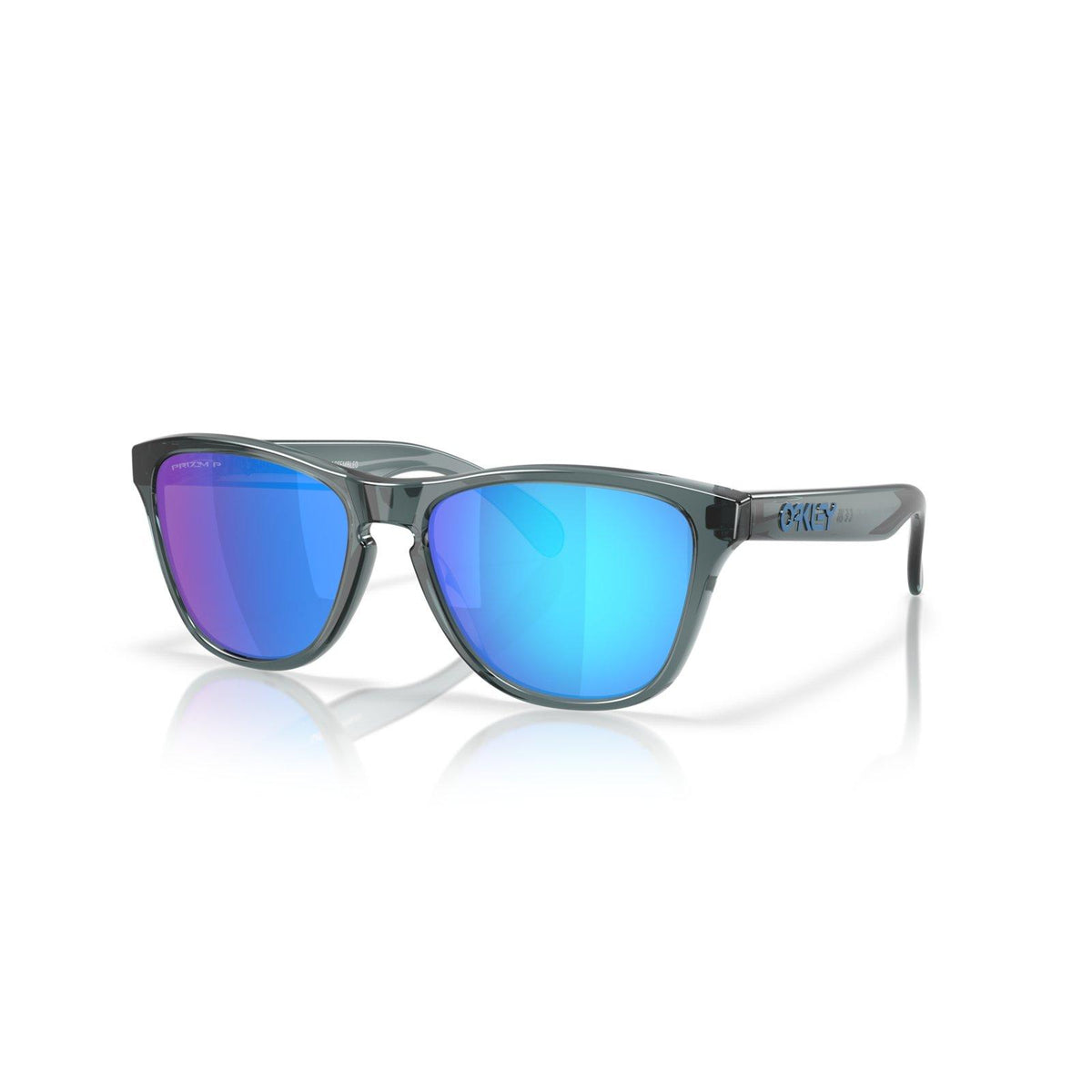 Oakley Frogskins S Sunglasses - Crystal Black/Prizm Sapphire Polarized