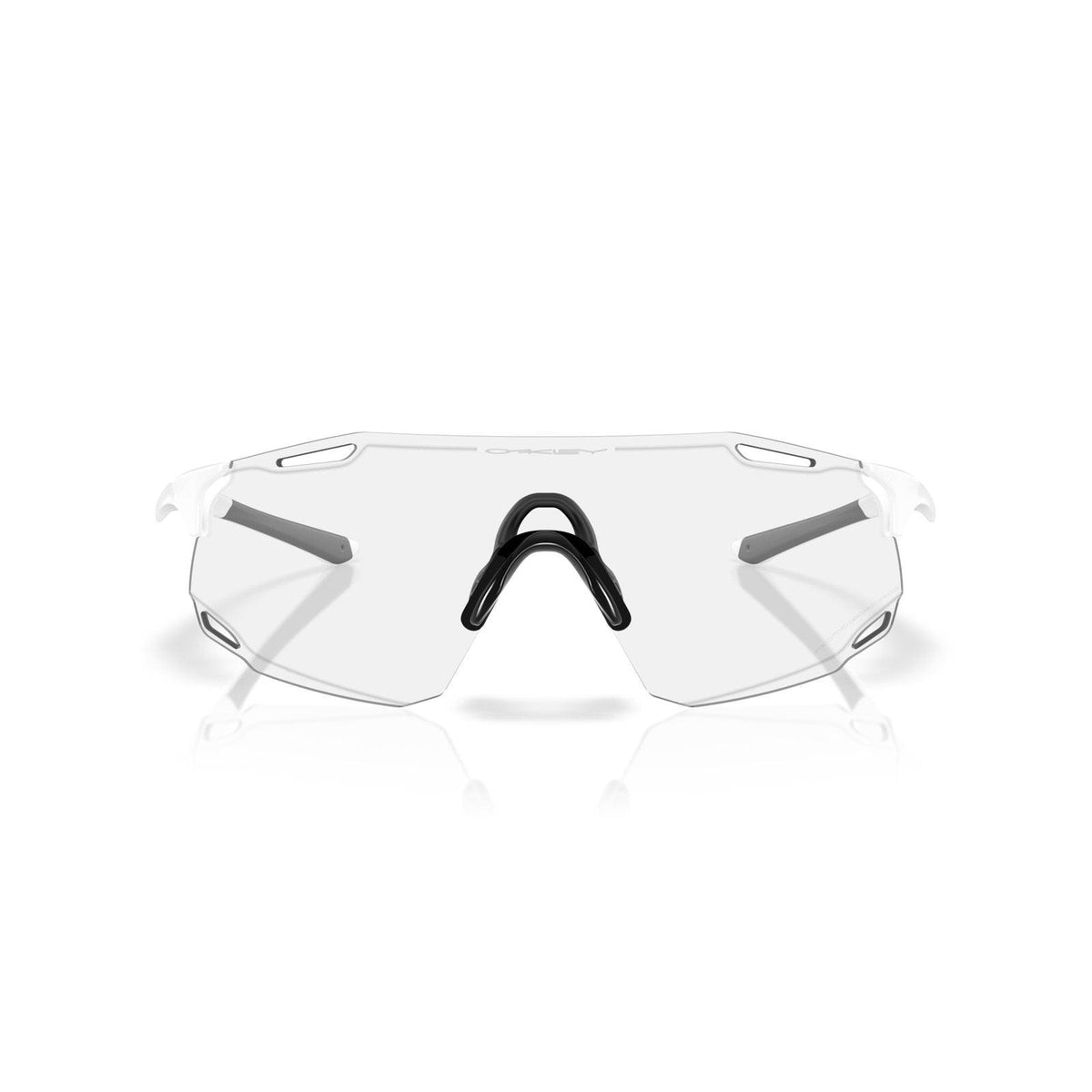 Oakley Cybr Dyno Sunglasses - Matte White/Clear to Black Iridium Photochromic