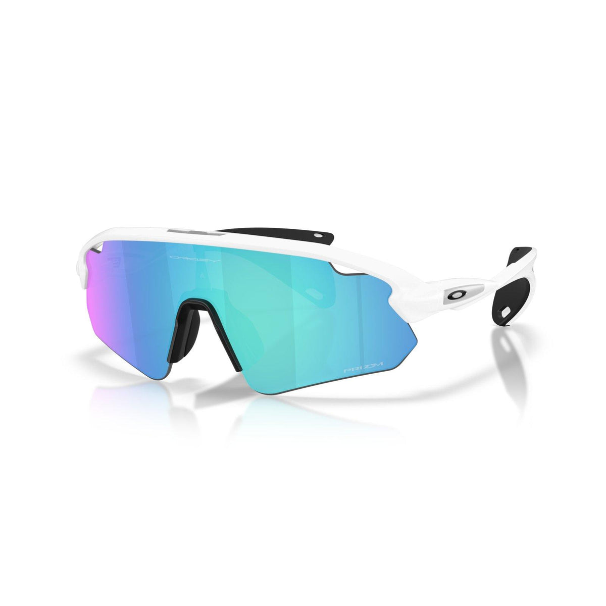 Oakley Stunt Devil (Low Bridge Fit) Sunglasses - Matte White/Prizm Sapphire