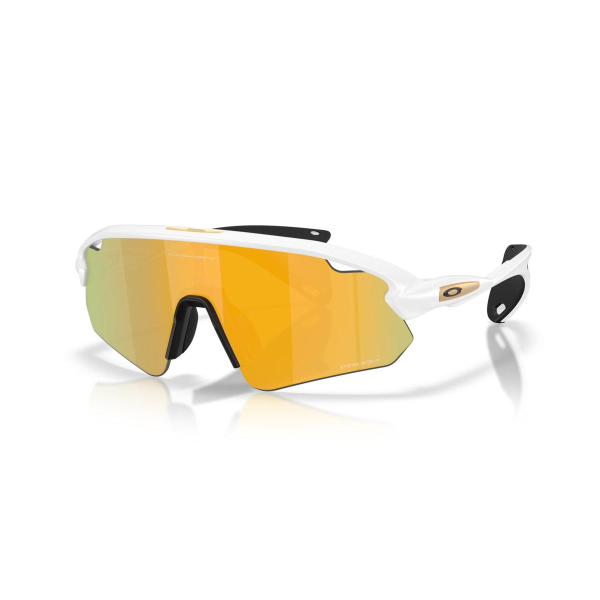 Oakley Stunt Devil (Low Bridge Fit) Sunglasses - Matte White/Prizm 24K