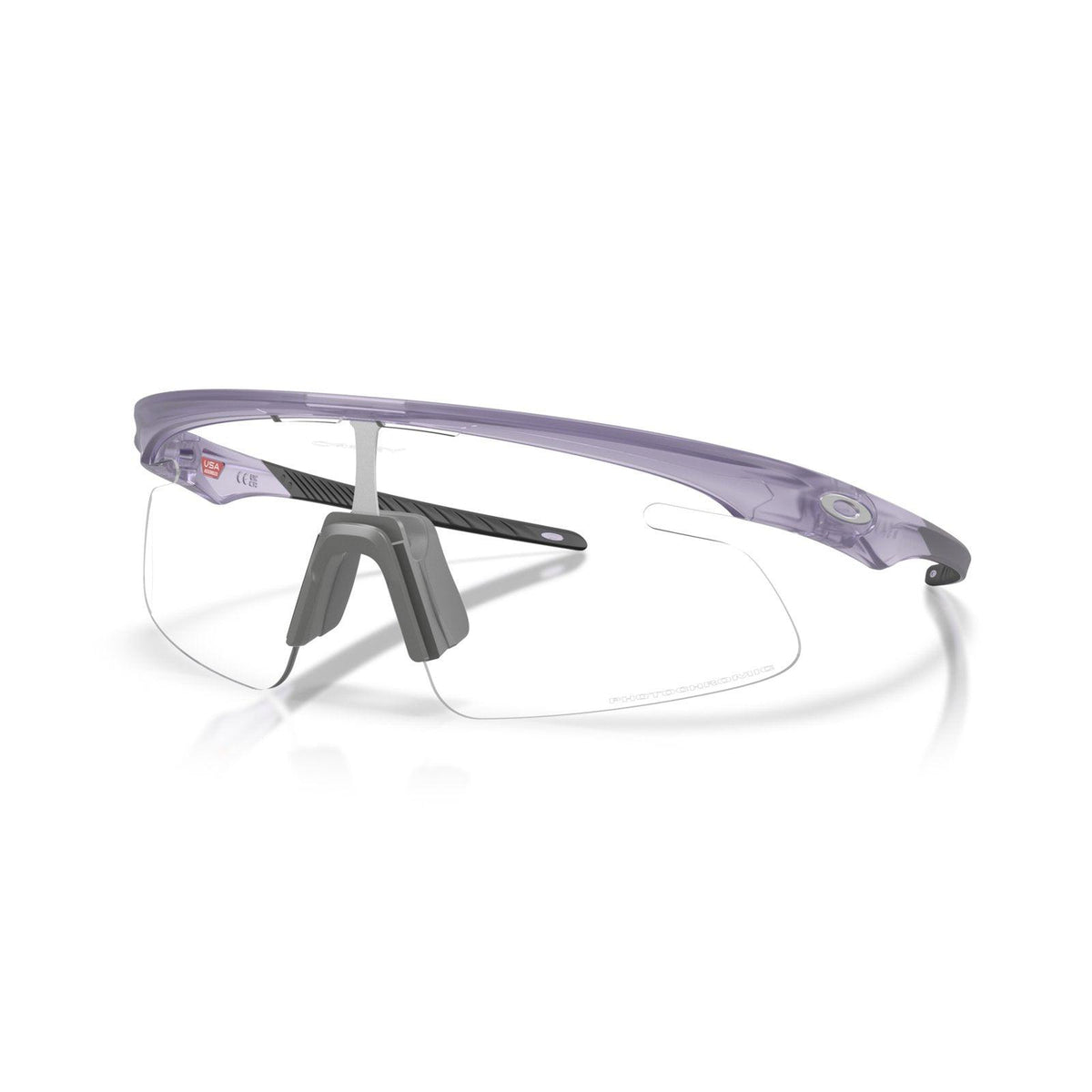 Oakley RSLV Lite Sunglasses - Matte Transparent Lilac/Clear to Black Iridium Photochromic