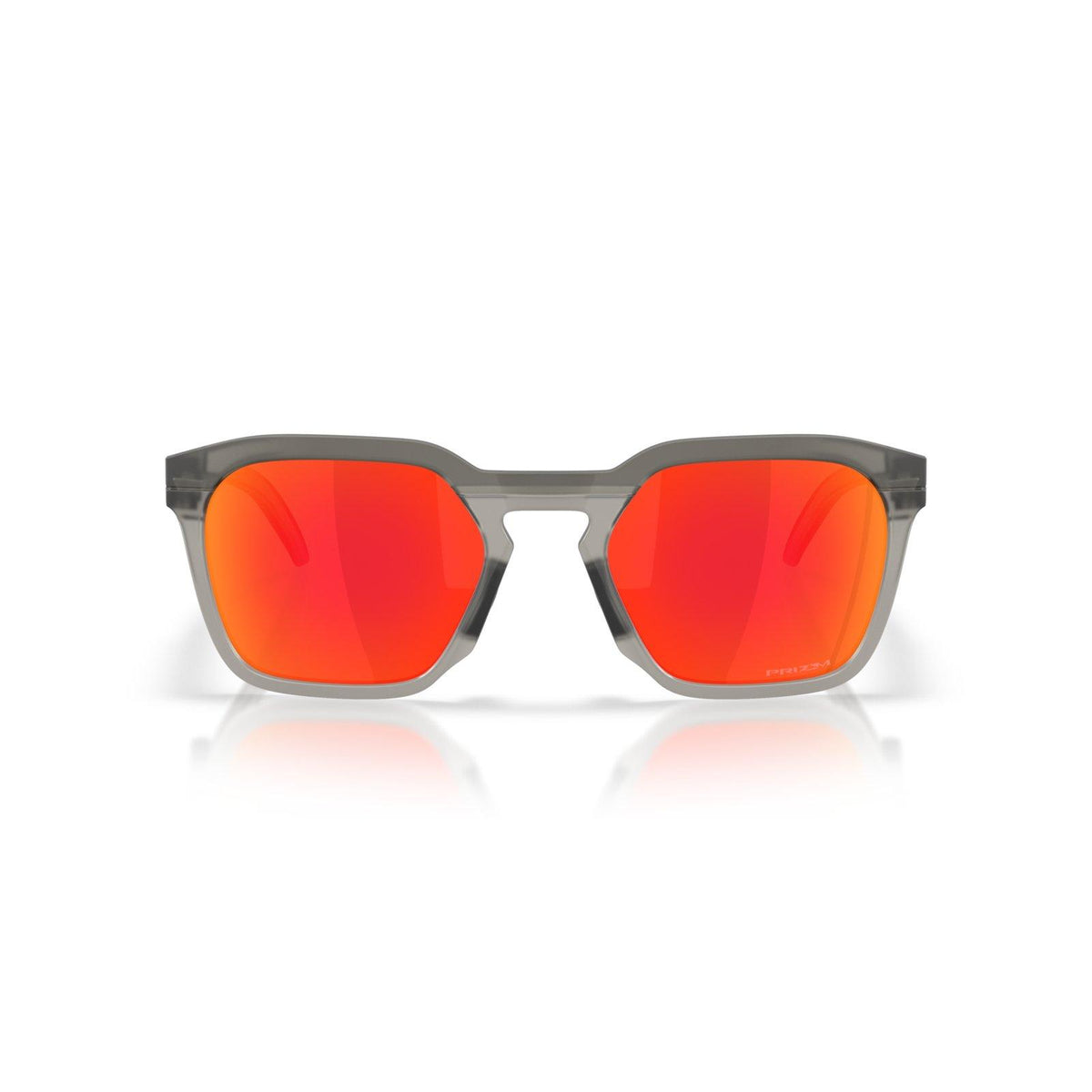Oakley HSTN SQ Sunglasses - Matte Grey Smoke/Prizm Ruby
