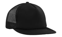 Custom Logo Headwear Canada Trucker Mesh Cap With Flat Peak