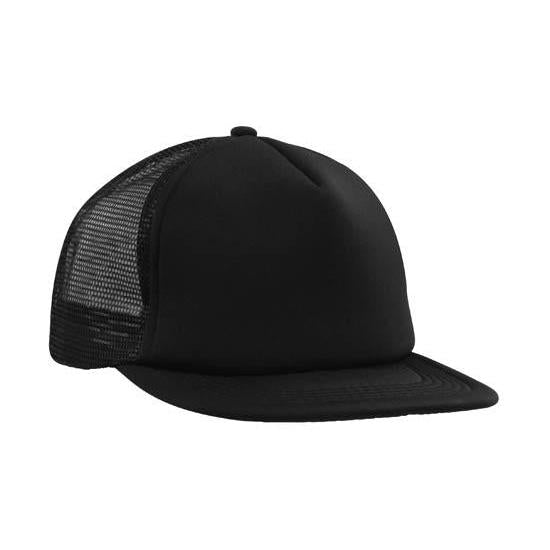 Custom Logo Headwear Canada Trucker Mesh Cap With Flat Peak