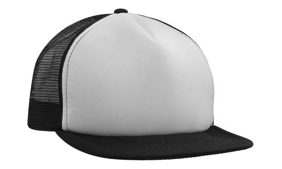 Custom Logo Headwear Canada Trucker Mesh Cap With Flat Peak