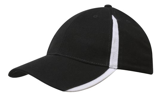 Custom Logo Headwear Canada Brushed Heavy Cotton with Inserts on the Peak & Crown